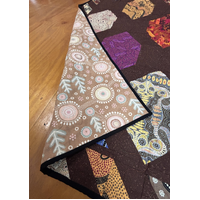 Aboriginal design Quilted Blanket (117cm x 155cm) # 19