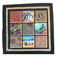 Aboriginal design Quilted Blanket (138cm x 135cm) # 22
