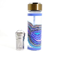 Dogwood Tree Dreaming - Thermo Double-Walled Glass Tea Infuser Flask (290ml)