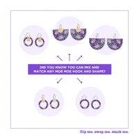 Moe Moe Design Silver Alloy Bell Halo 2pce Earrings - Dreamtime