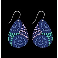 Moe Moe Design Silver Alloy Tear Drop Earrings - Dreamtime