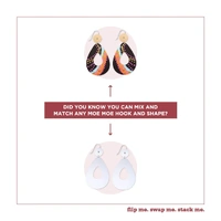 Moe Moe Design Silver Alloy Avo Circle Drop Earrings - Two Dogs Dreaming