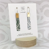 Moe Moe Design Silver Alloy Beacon MOSS Earrings - Two Dogs Dreaming