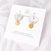 Moe Moe Design Silver Alloy ECU Chalice Drop Earrings - Two Dogs Dreaming