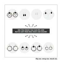 Moe Moe Design Silver Alloy Double Halo Hoop Earrings - Two Dogs Dreaming