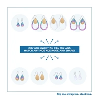 Moe Moe Design Silver Alloy Trinity Teardrop Earrings - Storytelling