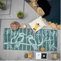 Kookaburra Catch Up [Blues] - XXLARGE (2.4m x 6m) - Recycled Plastic Mat
