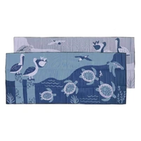 Marine Life  [Blues] - XXLARGE (2.4m x 6m) - Recycled Plastic Mat