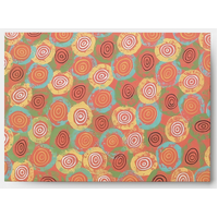 Aboriginal Art designed Linen Envelope (185mm x 135mm) - Didgeridoo Dreaming (Set 5)