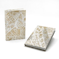 Handmade Aboriginal Art Paper Glitter RULED Notebook - Old Lady Travels