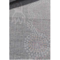 Hogarth Arts Aboriginal Art Flax Linen Tablerunner (180cm x 33cm) - Crocodile