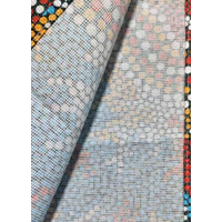 Hogarth Arts Aboriginal Art Flax Linen Tablerunner (180cm x 33cm) - Wetland Dreaming