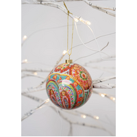 KOH Living Aboriginal Art 6 pack Gift Box Xmas Baubles (8cm) - Beautiful Journey (2025 Edition)