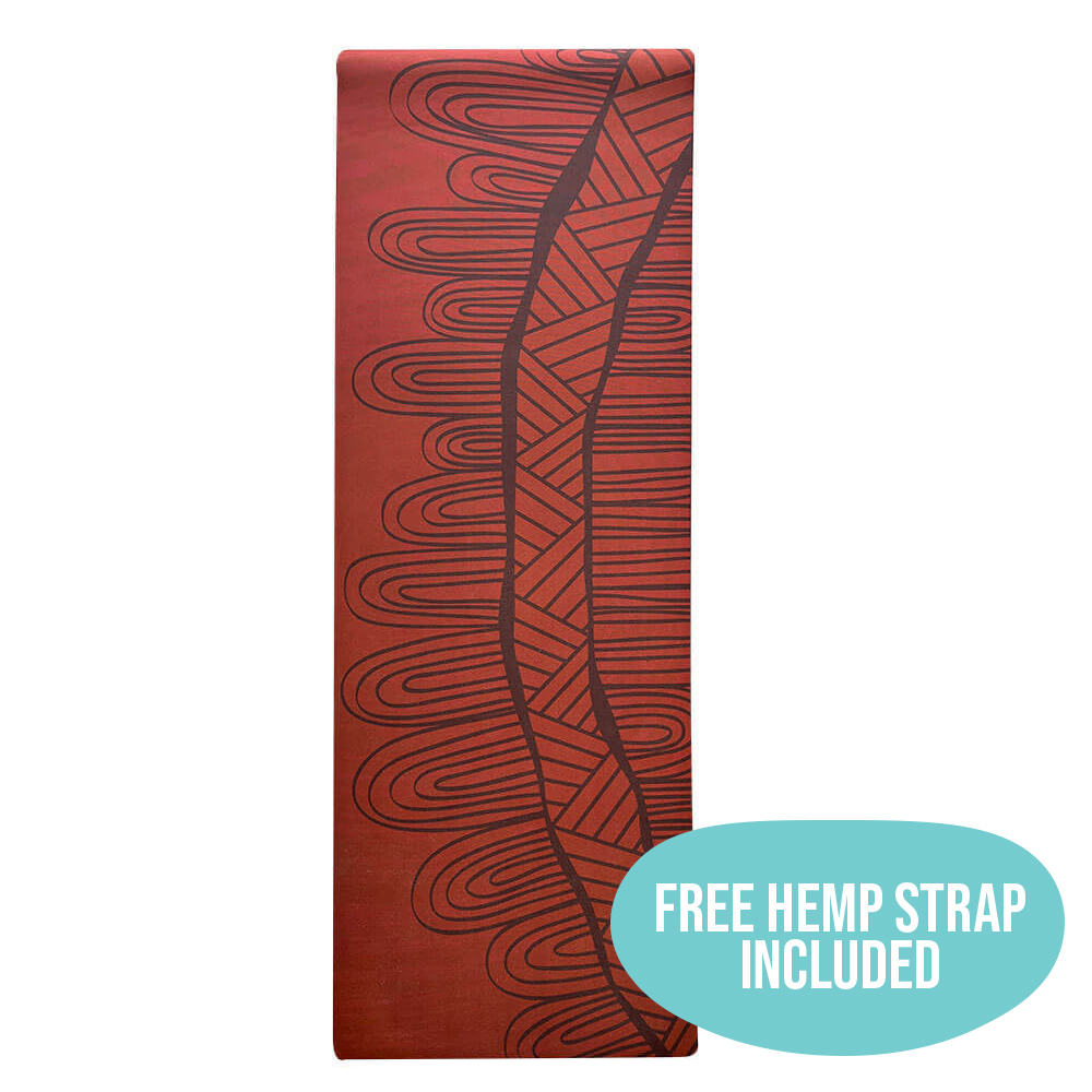 Eco Rubber Aboriginal design Yoga Mat Walk Tall
