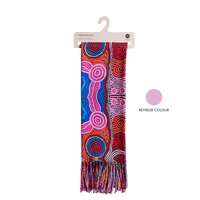 Koh Living Aboriginal Art Polyester Cashmere Scarf (70cm x 180cm) - Waterhole Dreaming