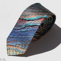 Saretta Art Men's SILK Tie (GIFTBOXED) - Pamara - River