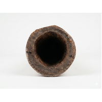 Red/Orange - Lizard Eucalyptus (Grey Box) Handpainted Didgeridoo (1.22m) - Bark Base