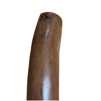 Eucalyptus (Ironbark) Handpainted Didgeridoo (1.30m) - Flared End with Emu (Red/Pink)