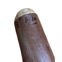 Eucalyptus (Ironbark) Handpainted Didgeridoo (1.43m) HEAVY - Flared End with Lizard (Red/Pink)