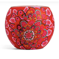 Gathering of Hearts Tealight Candle Holder (11cm) - Koh Living Aboriginal Art 
