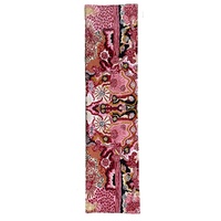 Aboriginal Art Handmade Wool Runner (Chainstitched) (76 x 304cm) - Dry Season on Country
