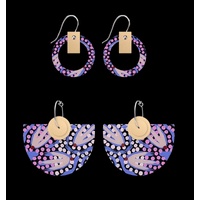 Moe Moe Design Silver Alloy Bell Halo 2pce Earrings - Dreamtime