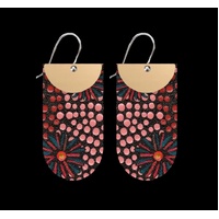 Moe Moe Design Silver Alloy Layered Tab Earrings - Generations (Jellurgal)