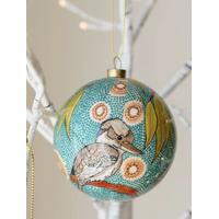 KOH Living Aboriginal Art 6 pack Gift Box Xmas Baubles (8cm) - Dreamtime Symphony (2025 Edition)