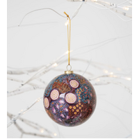KOH Living Aboriginal Art 6 pack Gift Box Xmas Baubles (8cm) - Sacred Country (2025 Edition)
