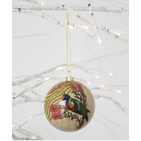 KOH Living Aboriginal Art 6 pack Gift Box Xmas Baubles (8cm) - Dreamtime Symphony (2025 Edition)
