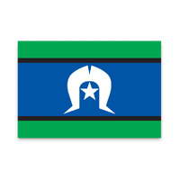 Torres Strait Island Flag Temporary Tattoo [38mm x 50mm] [Pk 10]