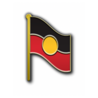 Aboriginal Flag (Australia Made) Metal Badge - Aboriginal Flag