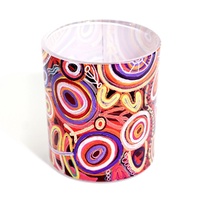Better World Aboriginal Art Tealight Candle Holder [9cm x 8cm] - Muthabaringga