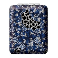 Hogarth Aboriginal Art Compact Mirror - The Pond