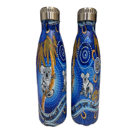 Chernee Sutton Aboriginal Art Stainless Steel Bottle - 500ml - Koala