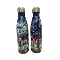 Danny Eastwood Aboriginal Art Stainless Steel Bottle - 500ml - Roo Dreaming