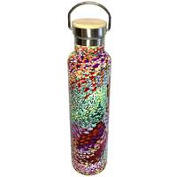 Utopia Aboriginal Art Stainless Steel (750ml) Water Bottle - Firesparks