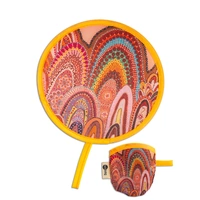 Aboriginal Home  Recycled Twist Folding Fan - Koh Living Aboriginal Art