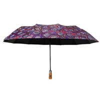 Utopia Aboriginal Art Folding Umbrella - Bush Orange (Atwakeye)