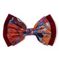Better World Aboriginal Art Cotton Bow Hair Clip - Seven Sisters