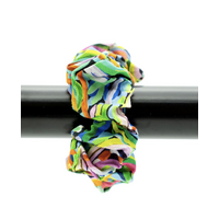 Better World Arts Aboriginal Cotton Hair Scrunchie - Two Dogs Dreaming