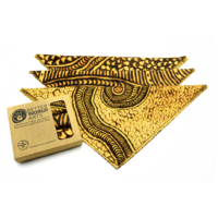 Better World Aboriginal Art Boxed Set (3) Handkerchiefs - Punu