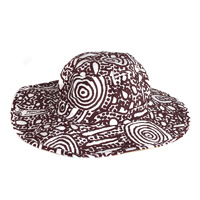 Better World Aboriginal Art Cotton Bucket Hat- Spirit Man