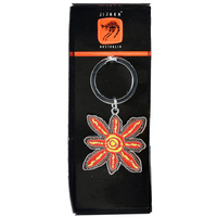 Jijaka Aboriginal Art Boxed Metal Keyring - Wirriwirri