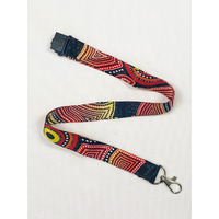 Dezigna Aboriginal Art Lanyard [DOUBLE CLIP] - Coming Together