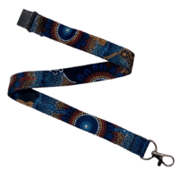 Dezigna Aboriginal Art Lanyard [DOUBLE CLIP] - Diversity