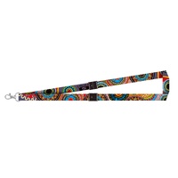 Our Ways - Dezigna Aboriginal Art Lanyard [DOUBLE CLIP]