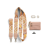 Koh Living Aboriginal Art Mobile Phone/Coin Purse Lanyard - Journeys in the Sun