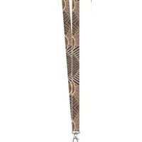 Munupi Aboriginal Art Lanyard - Kulama (Brown)