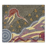 Tobwabba Aboriginal Art Microfibre Lens Cloth - Journey of the Coastal Kooris